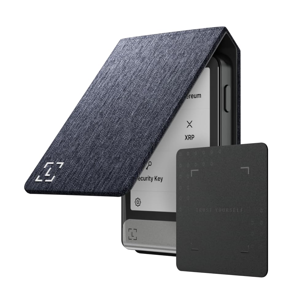 Ledger Flex + Magnet Folio (Bundle) - Now Including Ledger Recovery Key - Discover The World's Most intuitive Hardware Wallet, Enhanced with a Quick, Easy Backup Access
