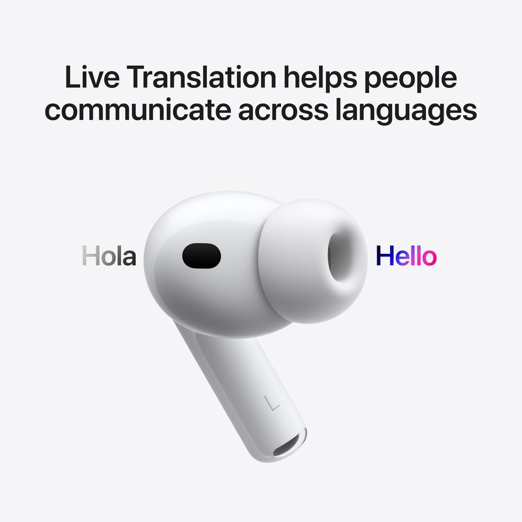 Apple AirPods Pro 3 Wireless Earbuds, Active Noise Cancellation, Live Translation, Heart Rate Sensing, Hearing Aid Feature, Bluetooth Headphones, Spatial Audio, High-Fidelity Sound, USB-C Charging