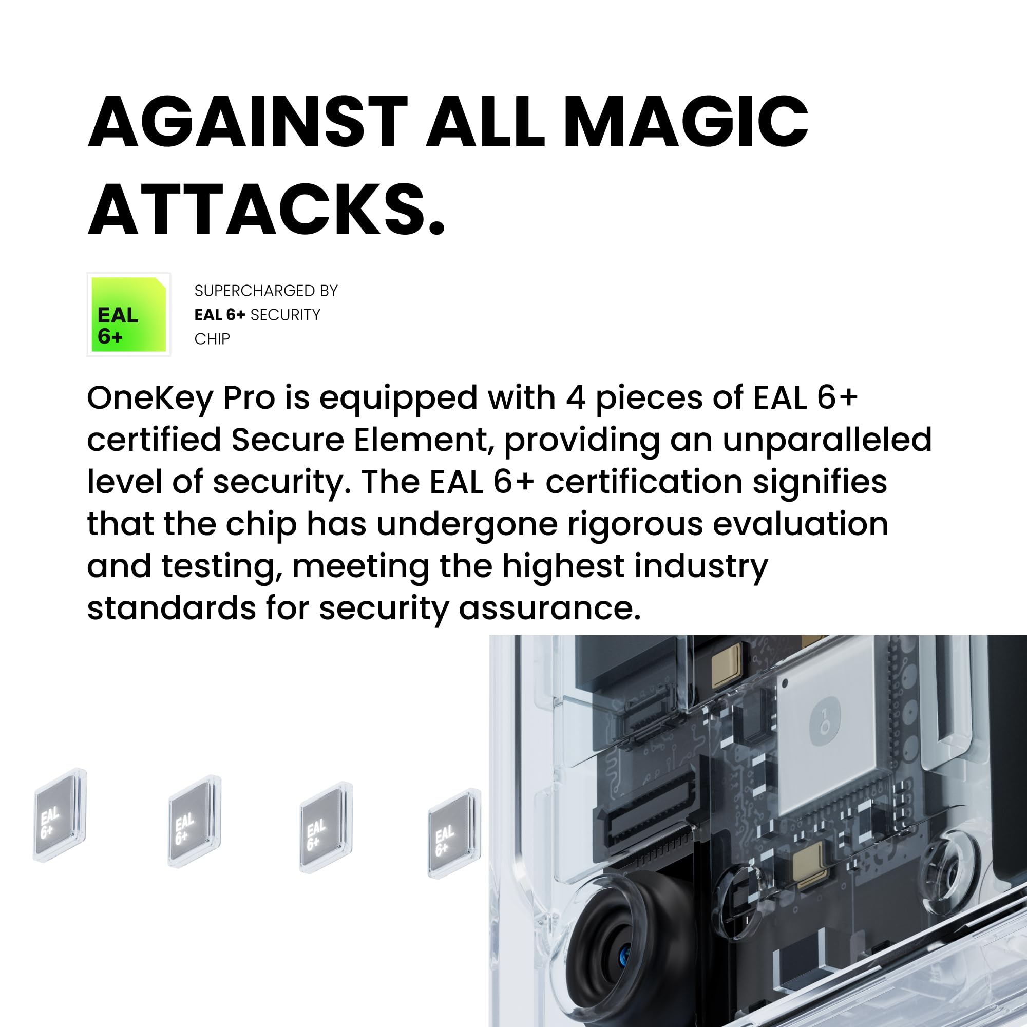 OneKey Pro Crypto Cold Wallet – Air-gapped, Offline Keys, 4× EAL6+ Secure Elements, 3.5" Touchscreen, Fingerprint Unlock, Bluetooth/USB-C, Supports 10,000+ Coins & NFTs (Black)